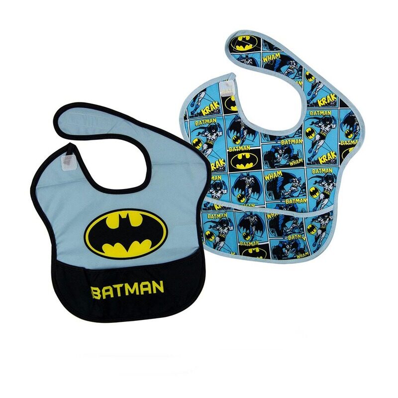 Warner Bros. Batman Bibs, 2 Piece, Multicolour