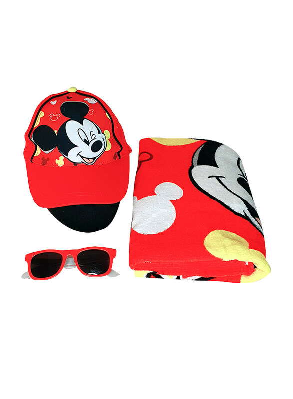 

Disney Mickey Beach Set for Boys, 4-Pieces, Red