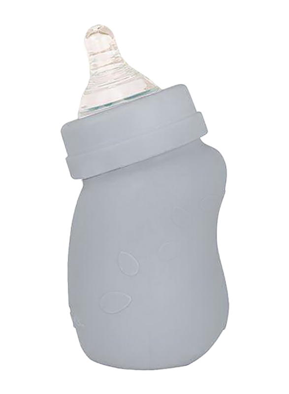 Green Sprouts Baby Bottle W/ Silicone Cover 5Oz, Grey