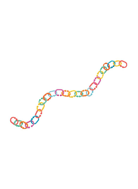Playgro Pram Chain Loopy Links 24 Pcs, Multicolour