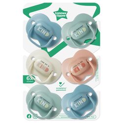 Tommee Tippee Anytime Pacifiers, 6 Piece, Multicolour