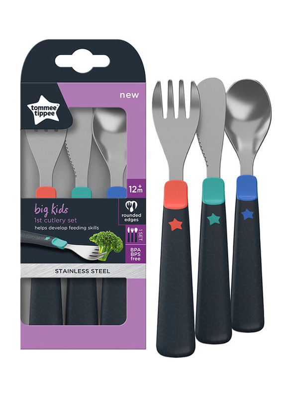 Tommee Tippee Big Kids First Cutlery Set, Multicolour