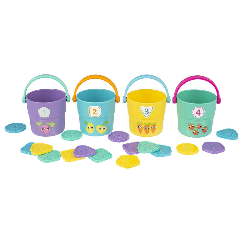 

Playgro 4 Pieces Count & Match In The Veggie Patch, Ages 3+, Multicolour