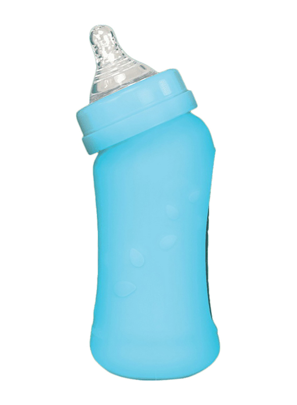 Green Sprouts Baby Bottle W/ Silicone Cover 8Oz, Aqua