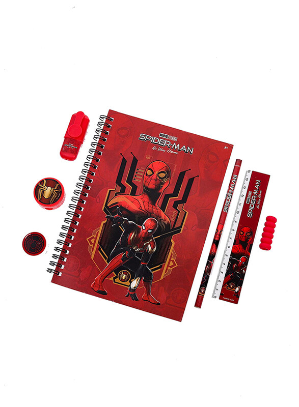 

Marvel 7-Piece Spiderman Spider Hero Stationery Set, Multicolour
