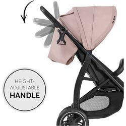 Hauck Rapid 4D Stainless Steel Stroller, Rose