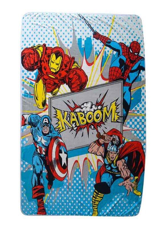 

Marvel Comics for Kids Super Soft Fade Resistant Blanket, Multicolour