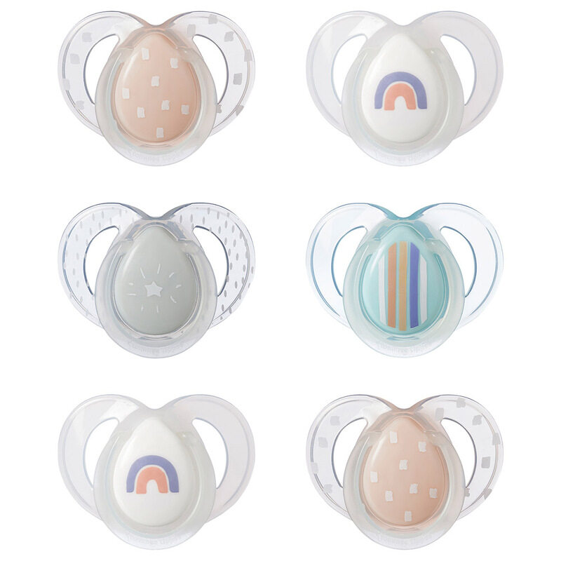 

Tommee Tippee Girl Night Time Soother, 6 Piece, Multicolour