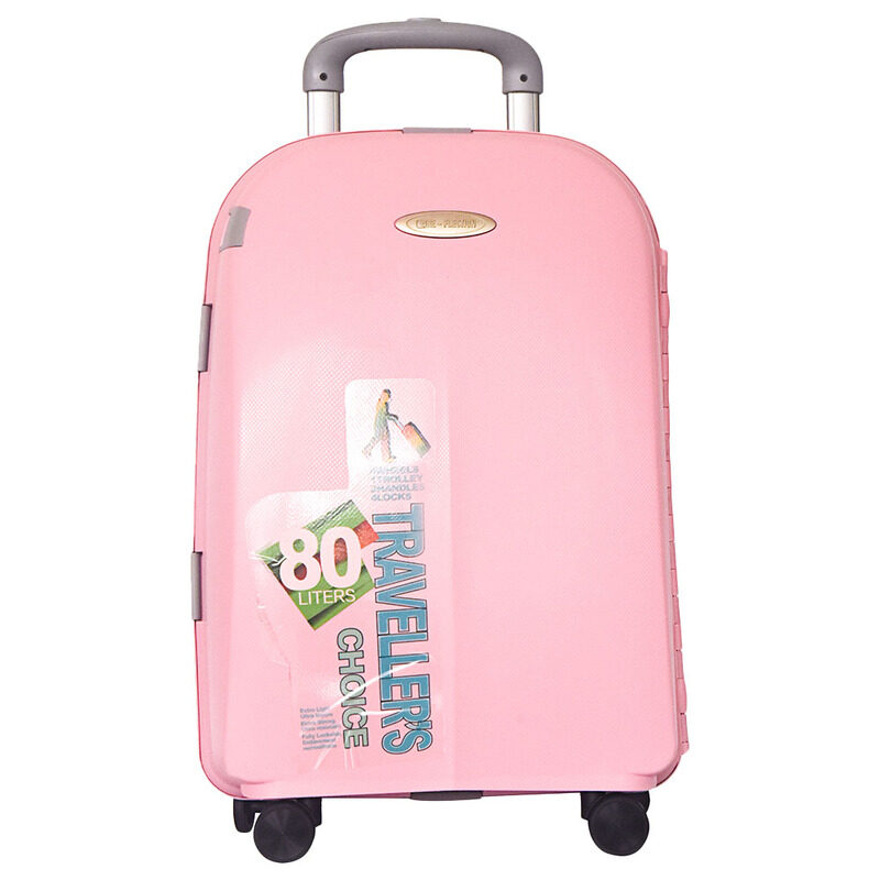 

Re-Flection 4W PP Zipless Trolley Bag Unisex, 27 Inch, Pink