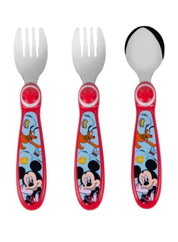 The First Years Disney Mickey Flatware, 3 Piece, Multicolour