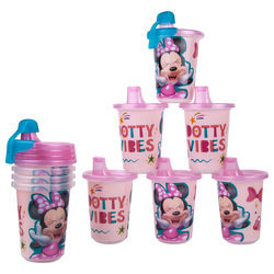 The First Years Minnie Take & Toss Sippy Cups, 284ml, Pack of 10, Multicolour