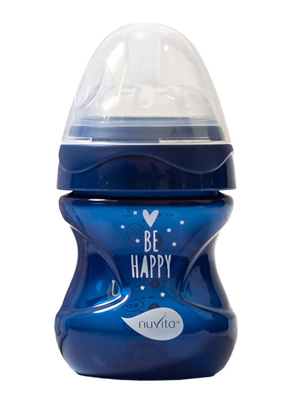 

Nuvita Mimic Cool Anti Colic Baby Bottles 150ml, Navy Blue