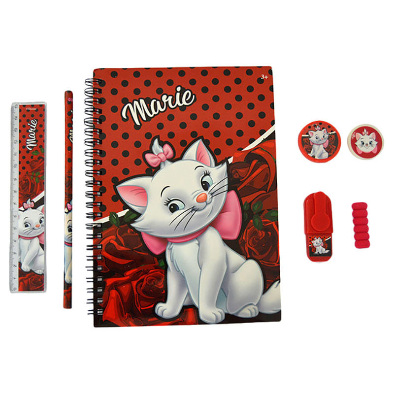 

Disney 7-Piece Marie Stationery Set, Red
