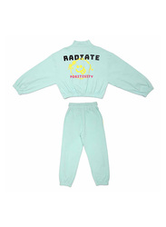 Aiko Sweat Top & Joggers Set for Girls, 2 Pieces, 9-10 Years, Teal