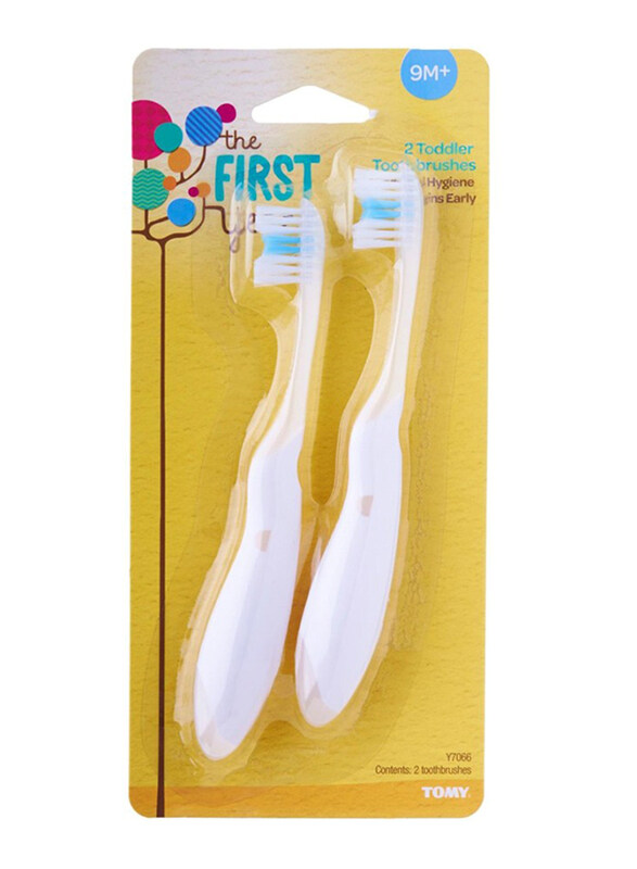 

The First Years Toddler Toothbrush, 2 Pieces, White