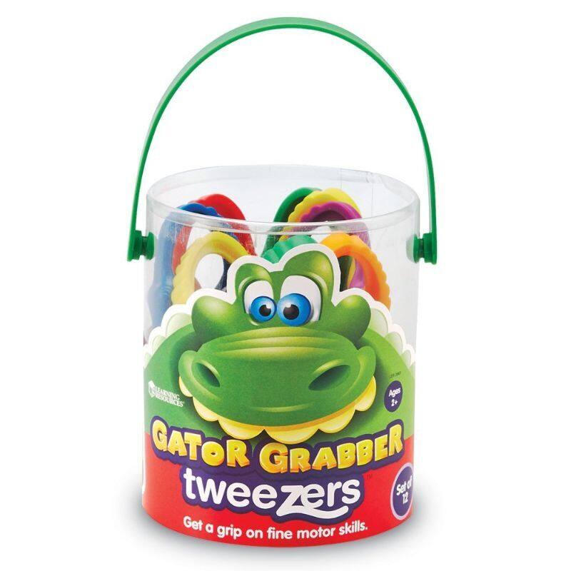 

Learning Resources Gator Grabber Tweezers Set, 12 Pieces