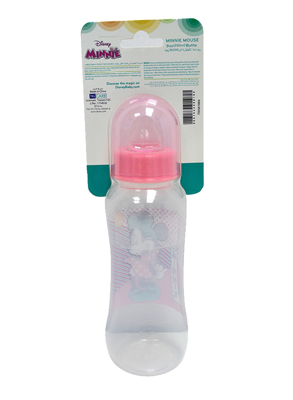 Disney 9oz Standard Baby Feeding Bottle, Pink