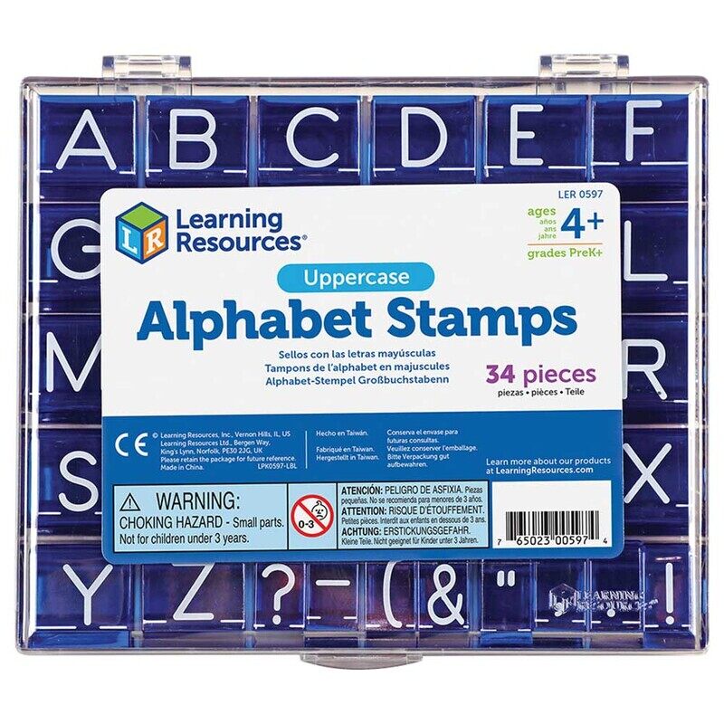 

Learning Resources Uppercase Alphabet Stamps, 34 Pieces, Ages 4+