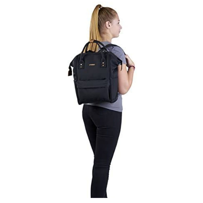 BaBaBing Mani Backpack Changing Bag for Baby, Black