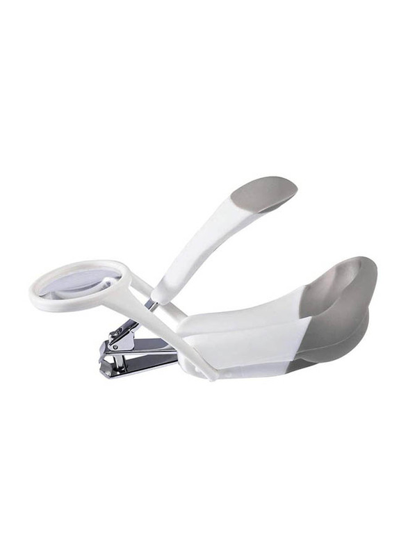 The First Years Arc Deluxe Nail Clipper with Magnifier, White