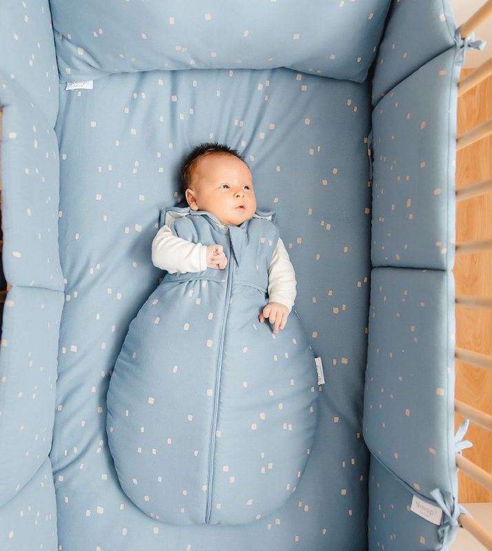 Gloop Sleeping Bag for Babies, 3-6 Months, City Blue