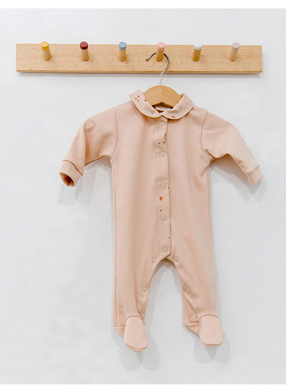 Gloop Cotton Summer Babygrow Bodysuit Onesie, 6 Months, Pink