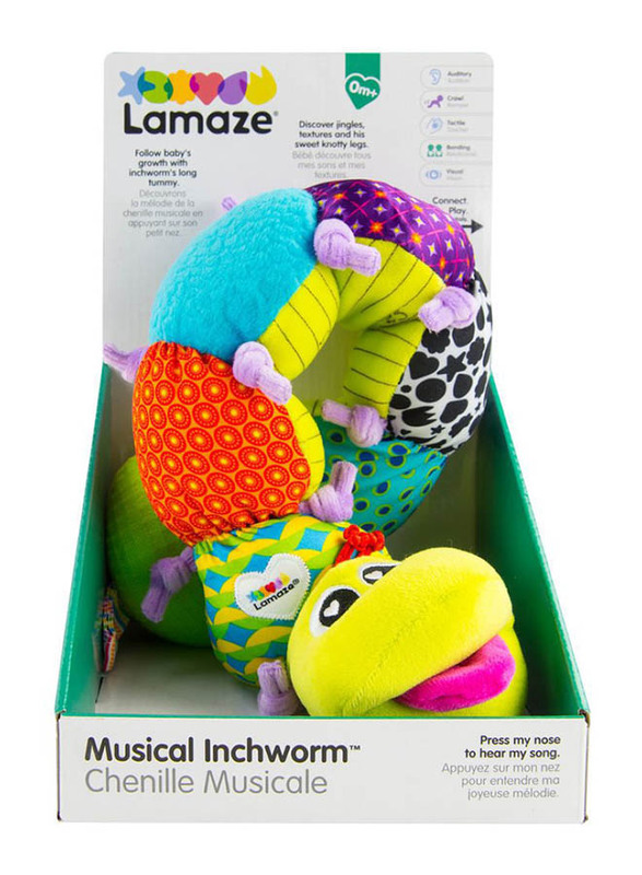 Lamaze Tomy Musical Inchworm, Multicolour