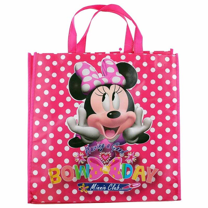 

Disney Minnie Mouse Tote Foldable Shopping Bag For Girls, Pink