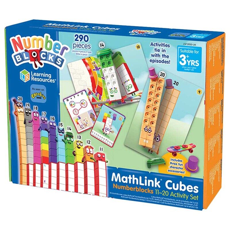 

Learning Resources Mathlink Cubes Number Blocks 11-20, 155-Pieces, Ages 3+