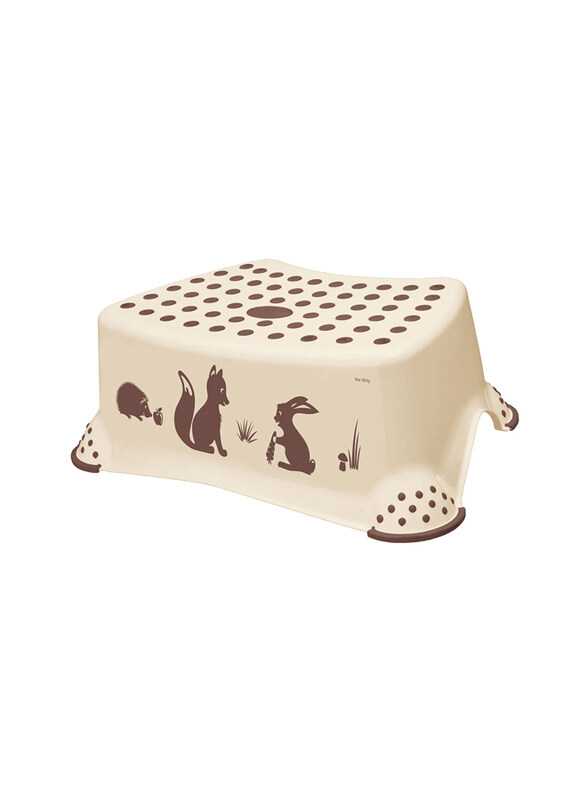

Keeeper Step Stool with Anti-Slip Function, Beige/Brown