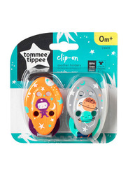 Tommee Tippee CTN Soother Holder 2pcs Spaceman, Multicolour