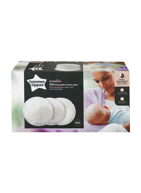 

Tommee Tippee Disposable Breastpad, 100 Pieces, White