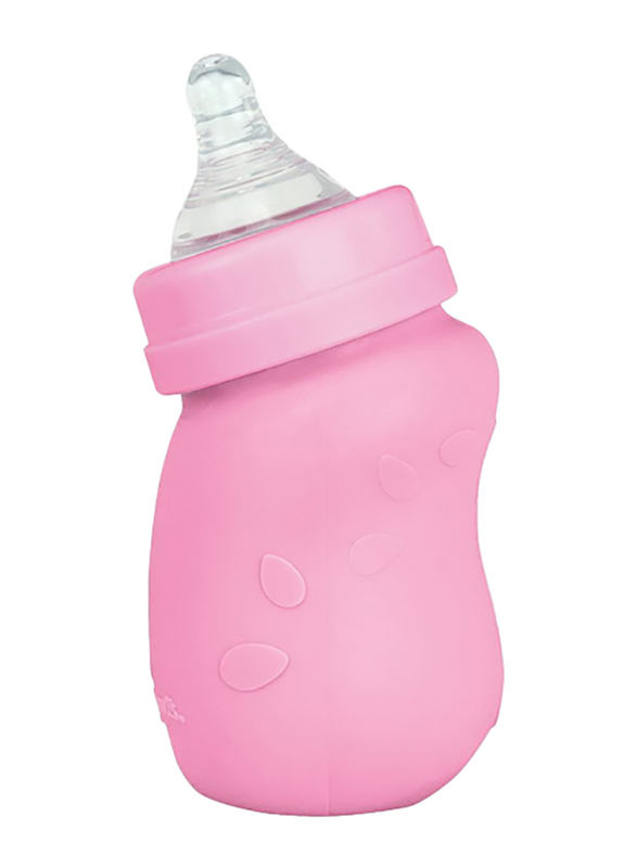 Green Sprouts Baby Bottle W/ Silicone Cover 5Oz, Pink