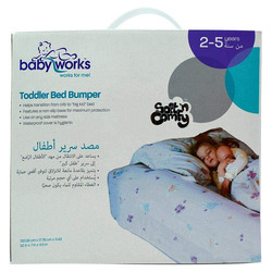 Babyworks Toddler Bed Bumper with Anti Slip Base, Ages 5 Years, Multicolour