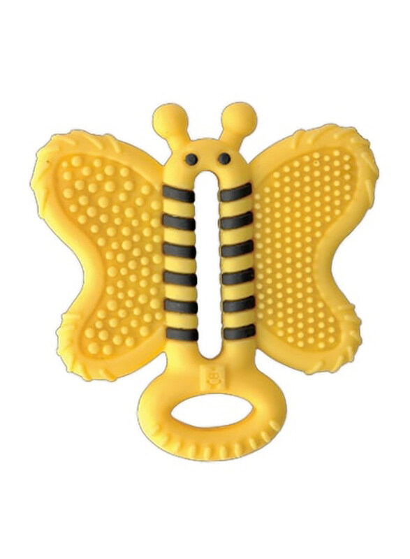 

Munch Baby Bee Brush Toothbrush Teether, Yellow