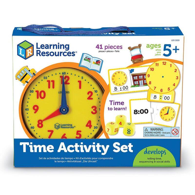

Learning Resources Time Activity Set, 41-Pieces, Ages 5+