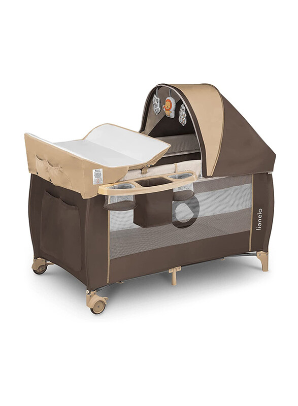 

Lionelo Sven Plus 2-in-1 Travel Bed Playpen, Beige