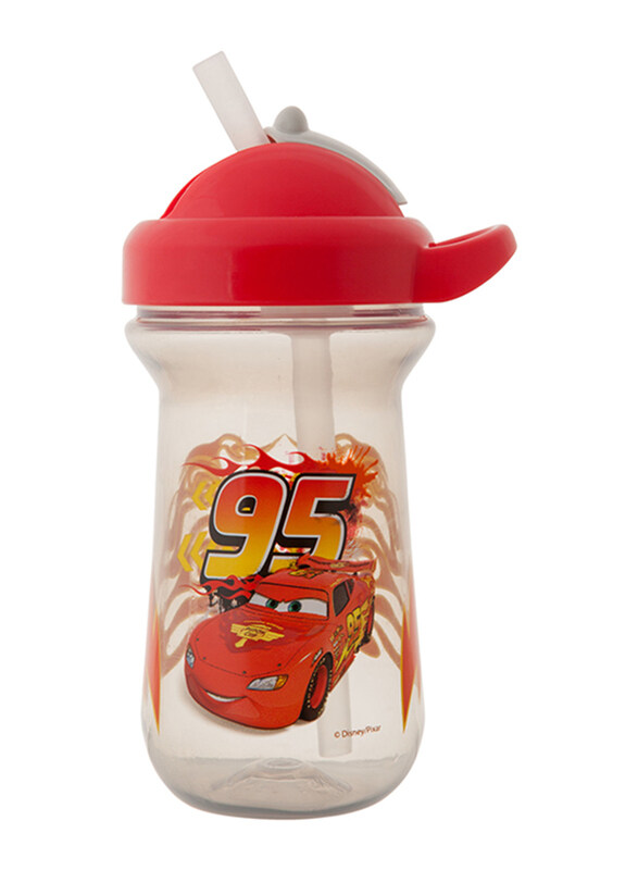 

The First Years Cars Flip Top Straw Cup, Red