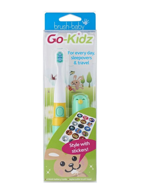 Brush Baby Go Kidz Electric Toothbrush Teal, Toothpaste, 2 Pieces, 50ml