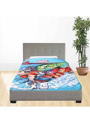 Marvel The Avengers Quilted Bedspread Kids Bed Sheet, 150 x 200cm, Multicolour