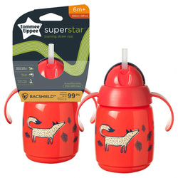 Tommee Tippee Superstar Training Straw Cup, 300ml, Red