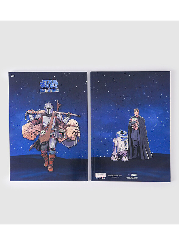 

BTS Stationery Lucas Star Wars Super Arabic Notebook, A4 Size, Navy Blue