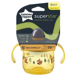 Tommee Tippee Superstar Sippee Weaning Cup, 190ml, Yellow