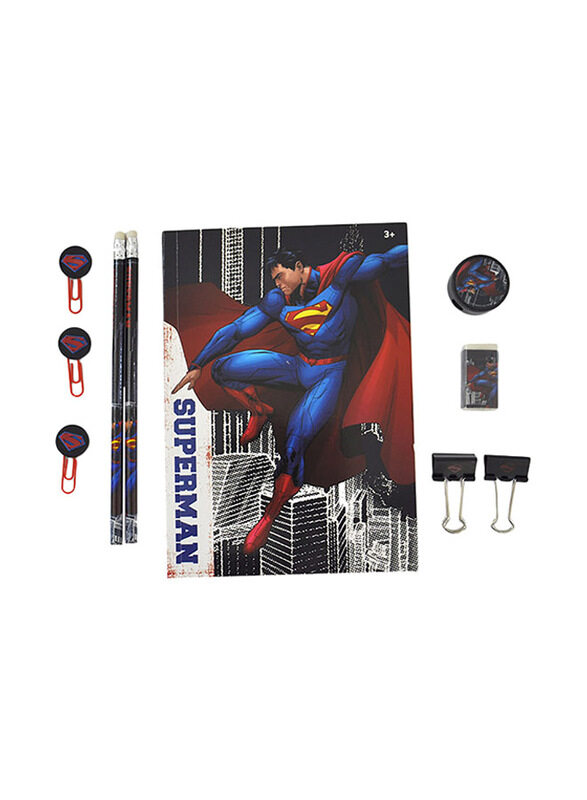 

Warner Bros. 10-Piece Superman Stationery Set, Blue