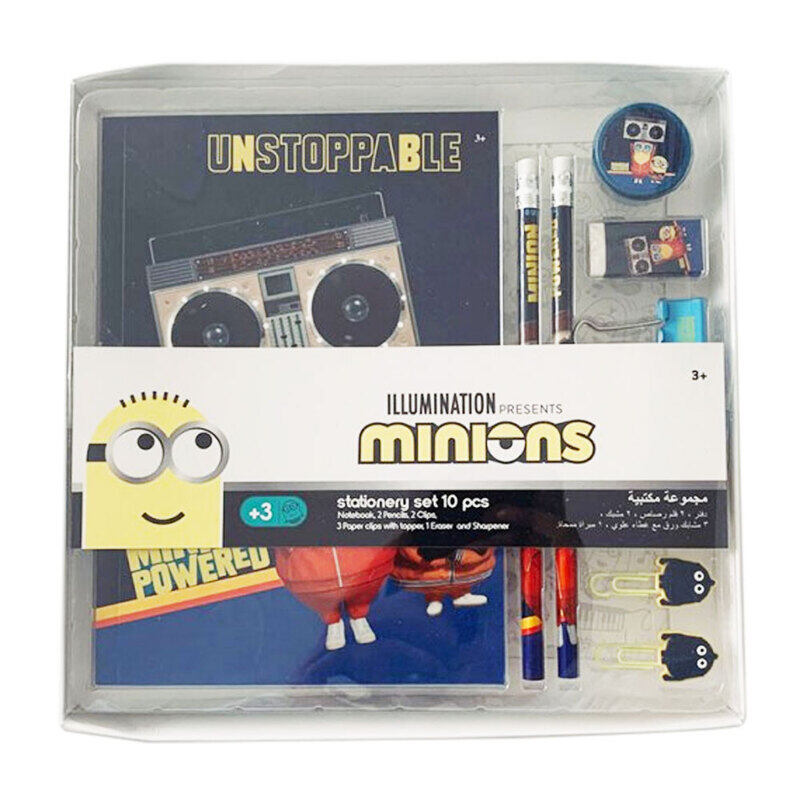

Minions 10-Piece Universal Studios Stationery Set, Multicolour