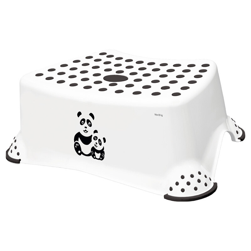 

Keeeper Panda Step Stool With Anti-Slip Function, White/Black