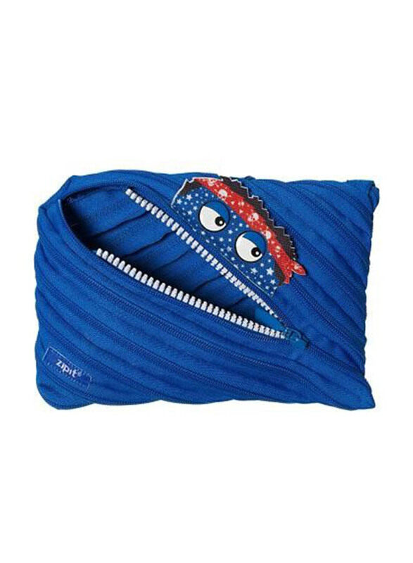 

Zipit Talking Monstar Jumbo Pencil Pouch for Kids, Blue