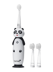 Brush Baby New Wildone Panda Rechargeable Toothbrush, 3 Pieces, White