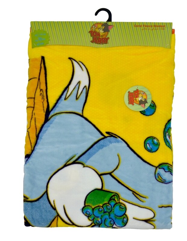 

Warner Bros Tom & Jerry Super Soft Blanket for Kids, Multicolour