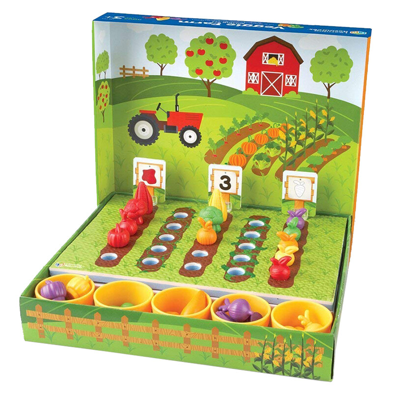 

Learning Resources Veggie Farm Sorting Set, 46-Pieces, Ages 3+